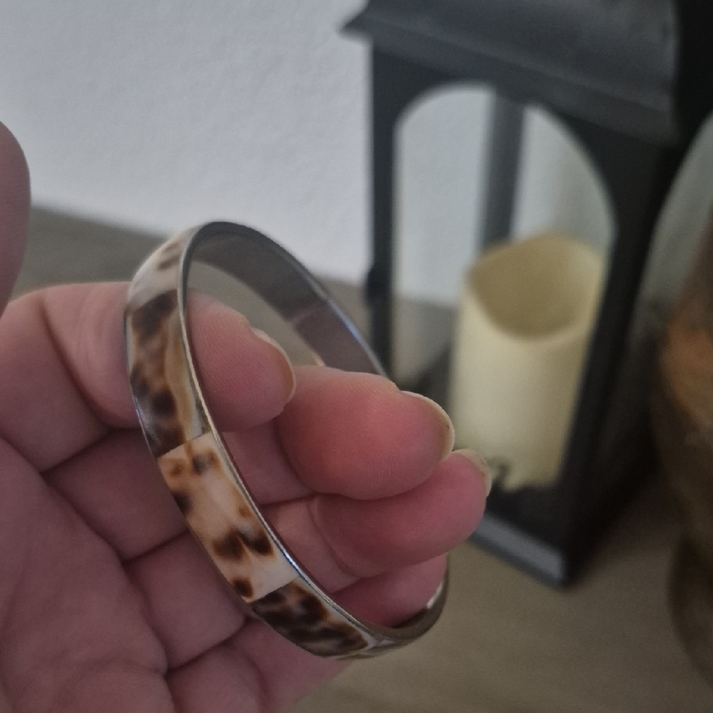 Tortoise Vintage Shell Bangle Bracelet